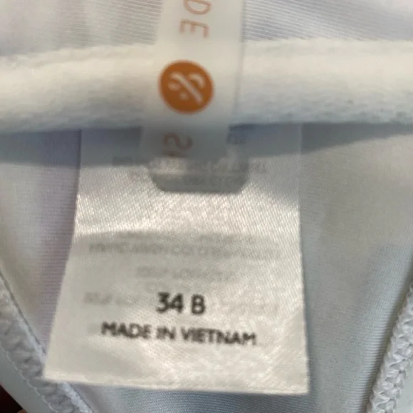 Women’s Light Lift Square Neck Bralette Bikini Top Shade & Shore™ Multi Size 34B - Picture 10 of 11